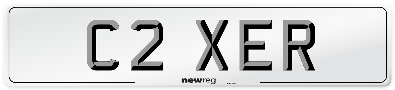 C2 XER Number Plate from New Reg